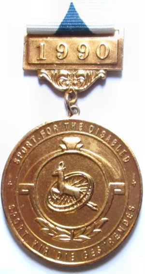 Medals for sport for disabled - Paraplegic games. Buy from South Africa, Pretoria, Villieria