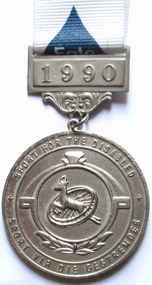 Medals for sport for disabled - Paraplegic games. Buy from South Africa, Pretoria, Villieria