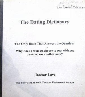 Books - Doc Love - The dating dictionary. South Africa, Pretoria, Gezina