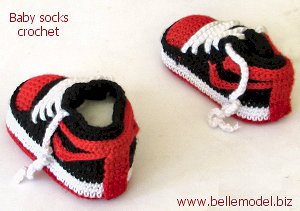 Crotchet toddler socks. South Africa, Pretoria, Villieria