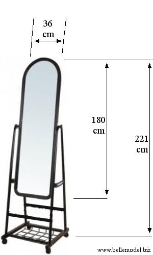 Mirror - full length - standing - on caster wheels, South Africa, Pretoria, Villieria