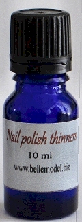 Dilute nail polish that has thickened with age. South Africa, Villieria