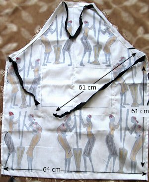 Bib aprons - rear view. South Africa, Pretoria, Villieria