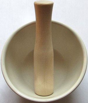 Pestal and mortar for mashing, grinding, crunching. South Africa, Pretoria, Villieria