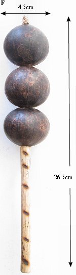 Rattles - wooden. South Africa, Pretoria, Villiera